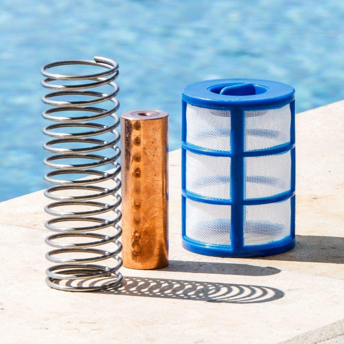 Reduces Chlorine Algae Purifier Pool Solar Ionizer Copper, Blue, Replaceme 90133
