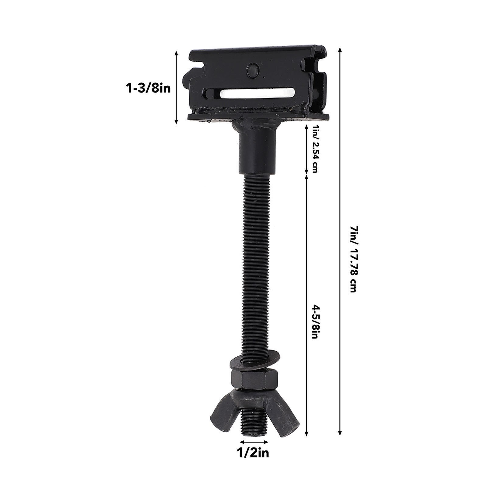 7inch E Track Spare Tire Holder Mount Zinc Galvanized Steel Trailer Mount Spare