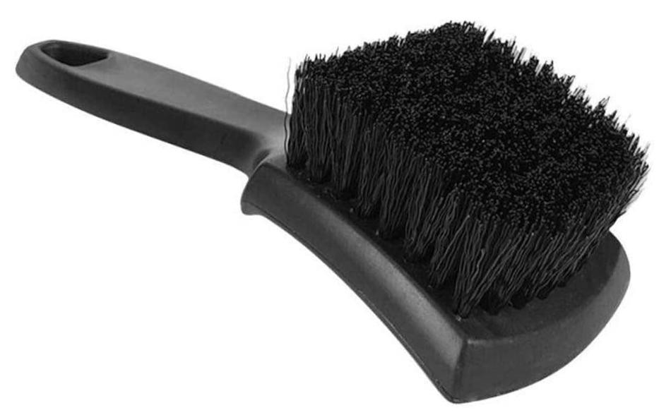 8.5” Nylon Tire Brush, Stiff Bristle Wheel Cleaning Tool, Car Floormat Scrub