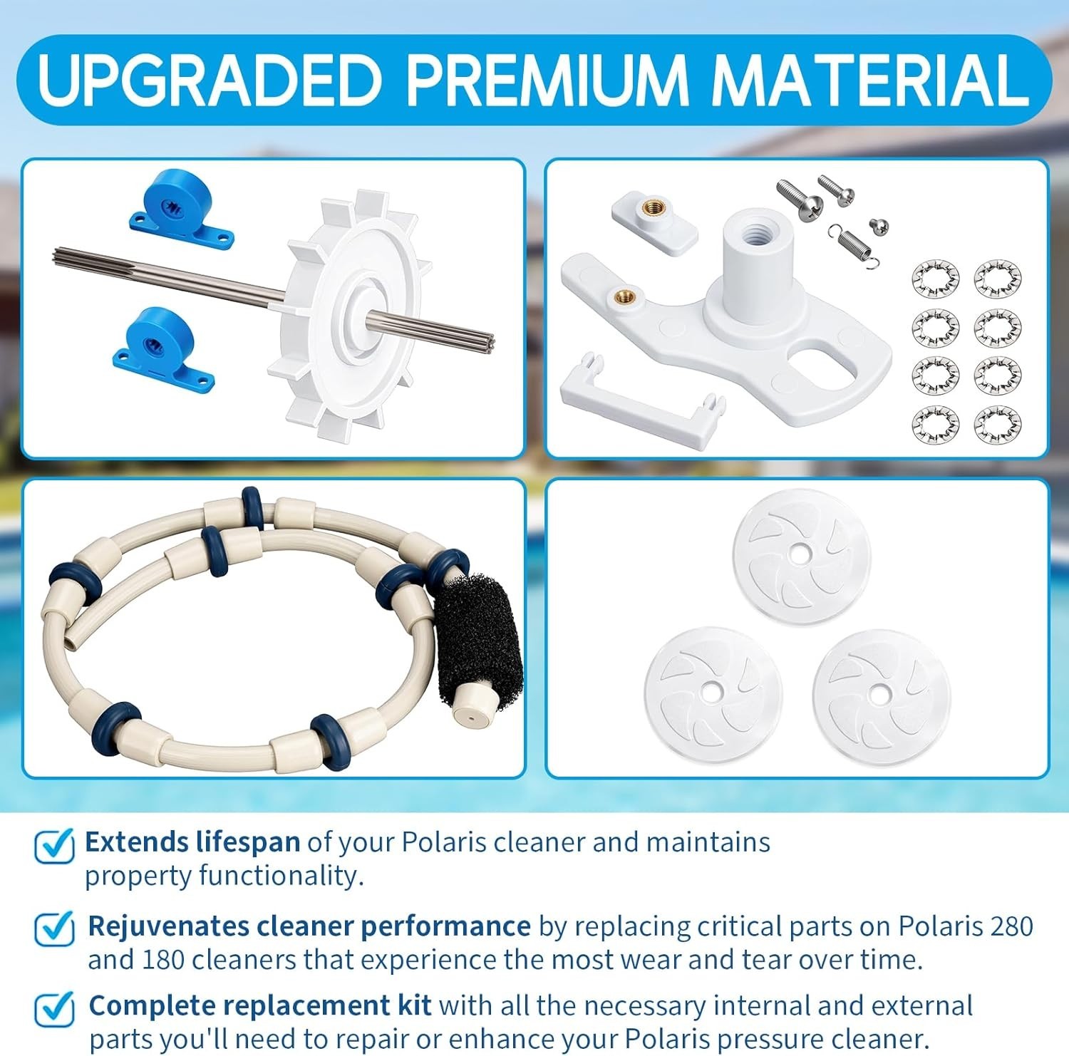 Polaris Zodiac 280 TR28P Upgraded Pool Cleaner Repair Kit – All Parts Included