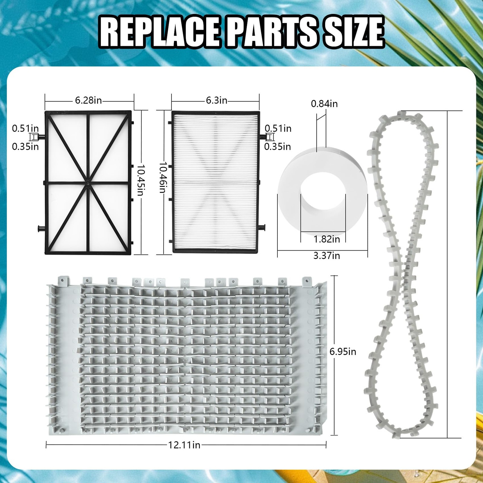 For Dolphin Nautilus CC Plus Tune-up Rebuild Kit 9991433-R4 Filters 6101641-R2