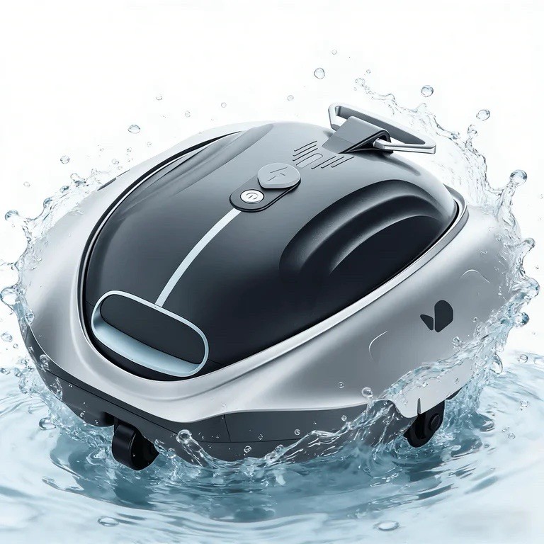 Bubot 300P Cordless Pool Robot Vacuum w/DirtLock, LED, 850 Sq.ft – Fast Charge