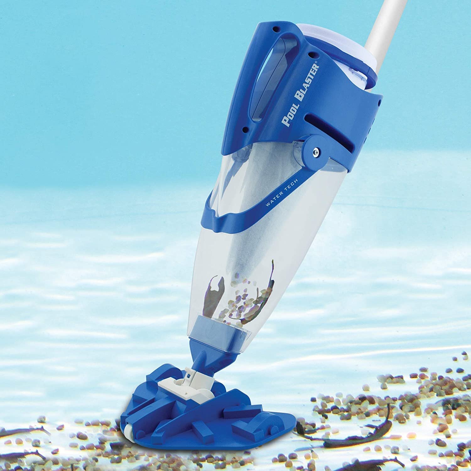 POOL BLASTER Centennial Cordless Pool Vacuum w/Pole Set – XL Debris Capacity…