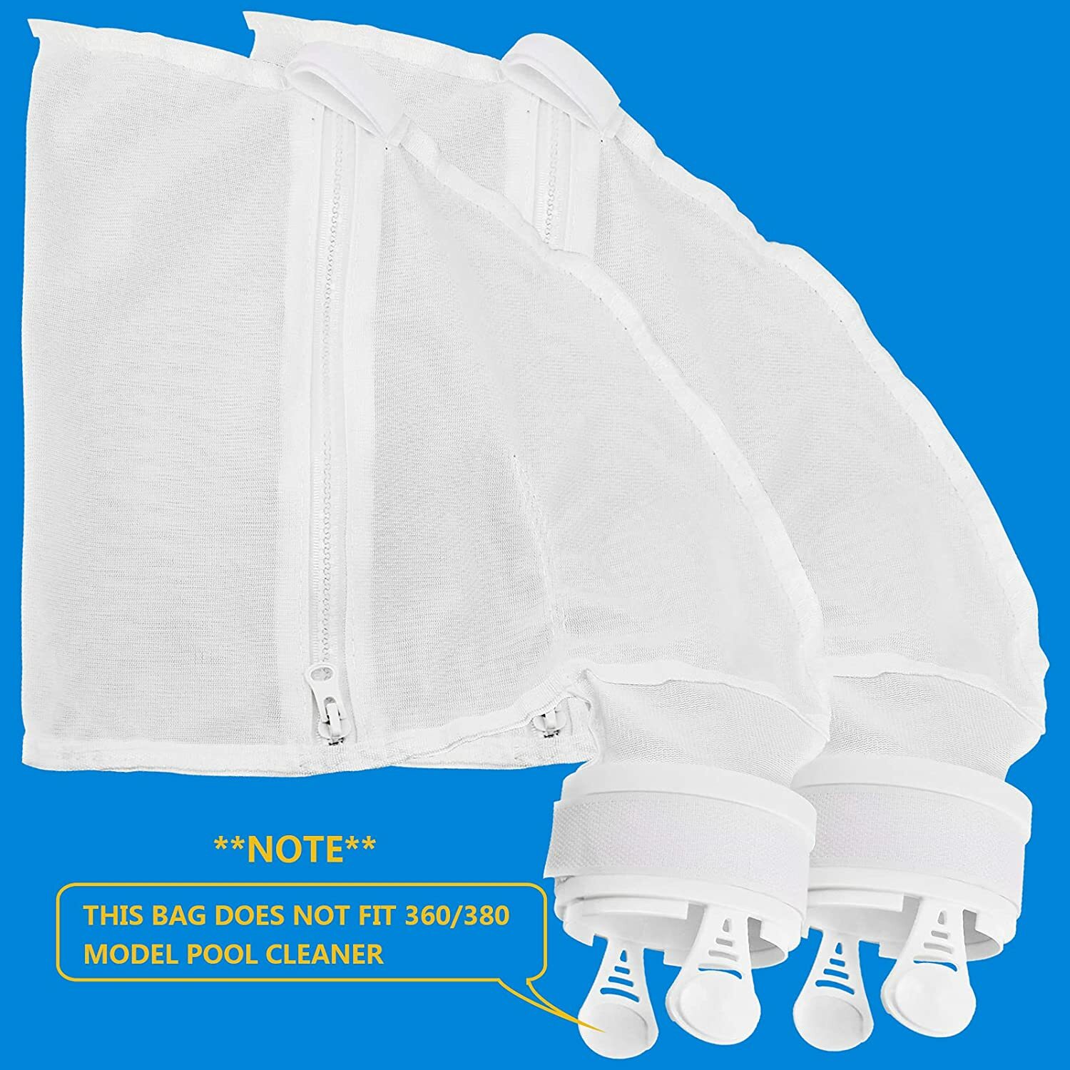 2pc Pool Cleaner All Purpose Filter Bag K16 Replacement Fits for Polaris 280 480