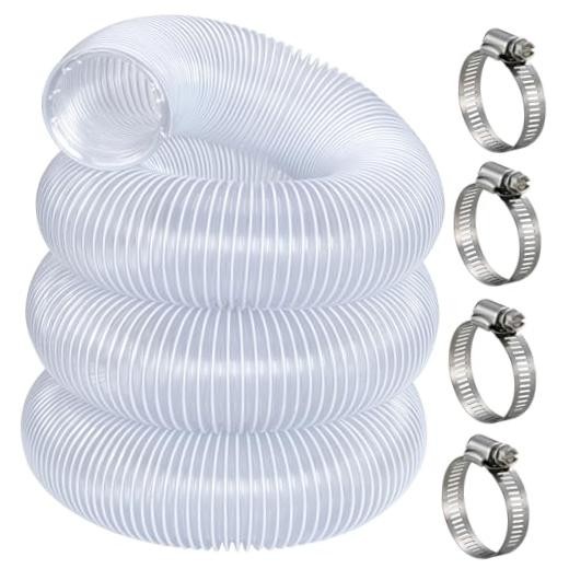 Heavy Duty Dust Collection Hose 1-1/2&Prime; × 10 ft PVC 1.5in-10ft Thickened Style