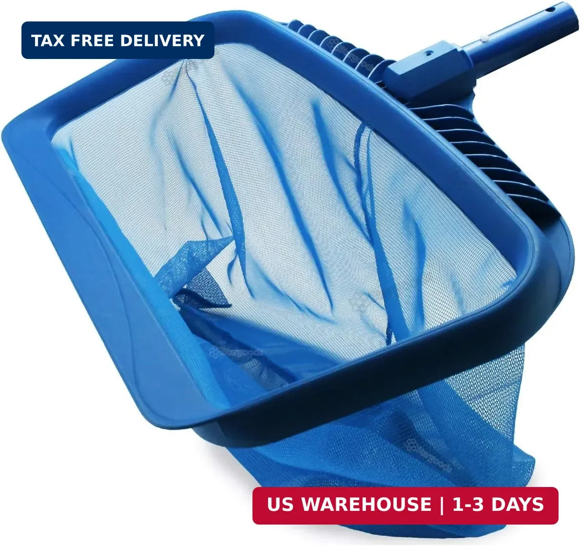 Pool Skimmer Net, Heavy Duty Leaf Rake Cleaning Tool, Fine Mesh Net Bag Catcher