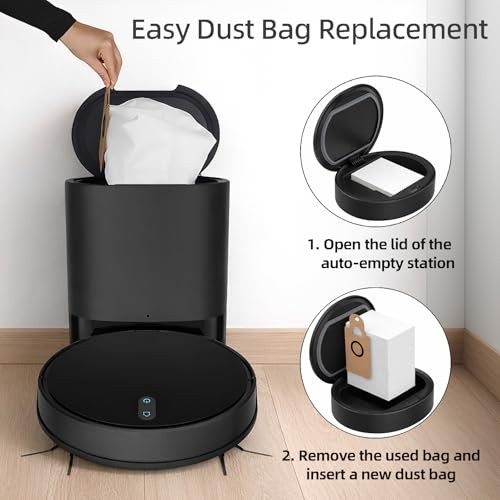 10 Packs Dust Bgas for Ionvac SmartClean V4 Self Emptying Robot Vacuum Cleaner