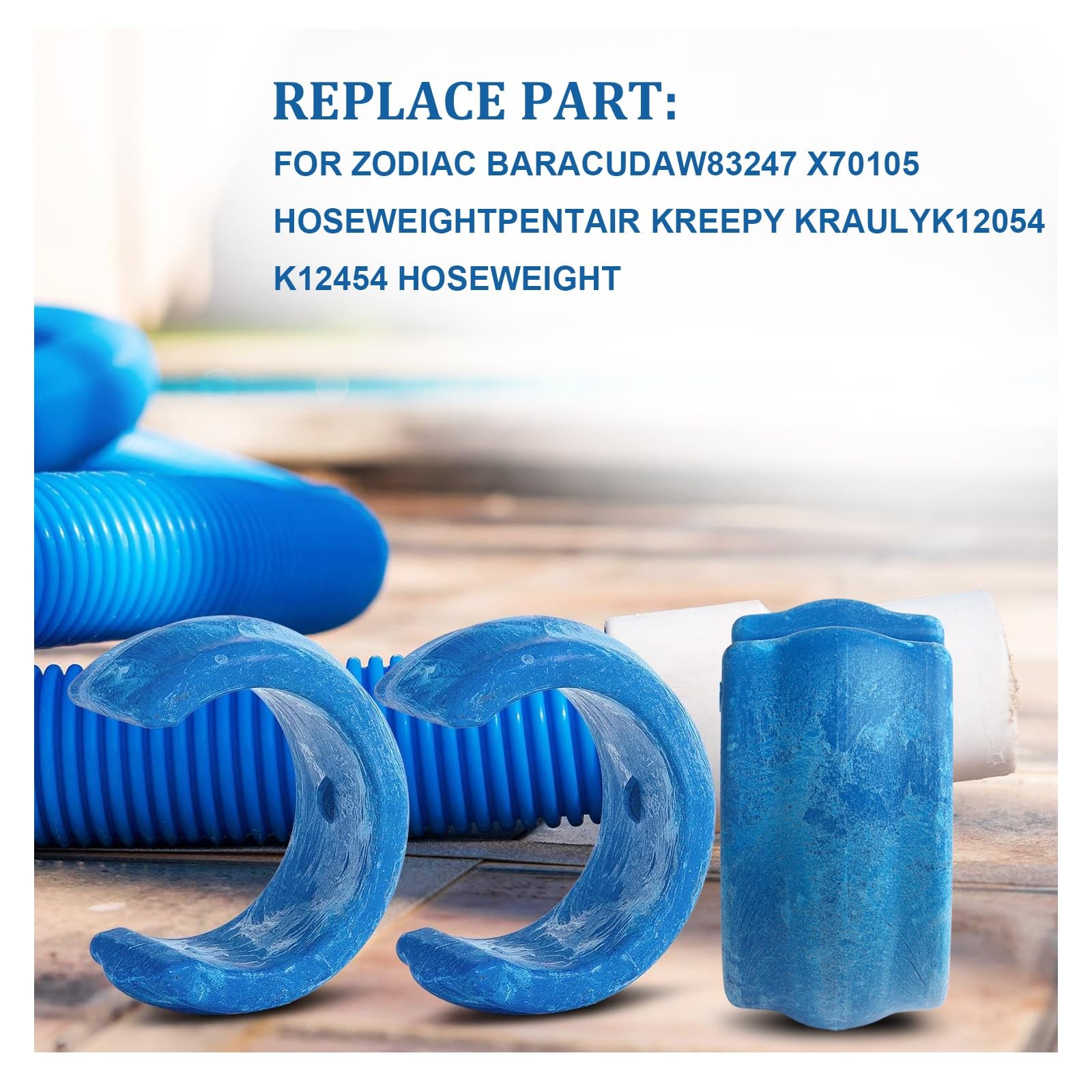 4 Pack Pool Cleaner Hose Weight Replacement, Compatible with Zodiac Baracuda …