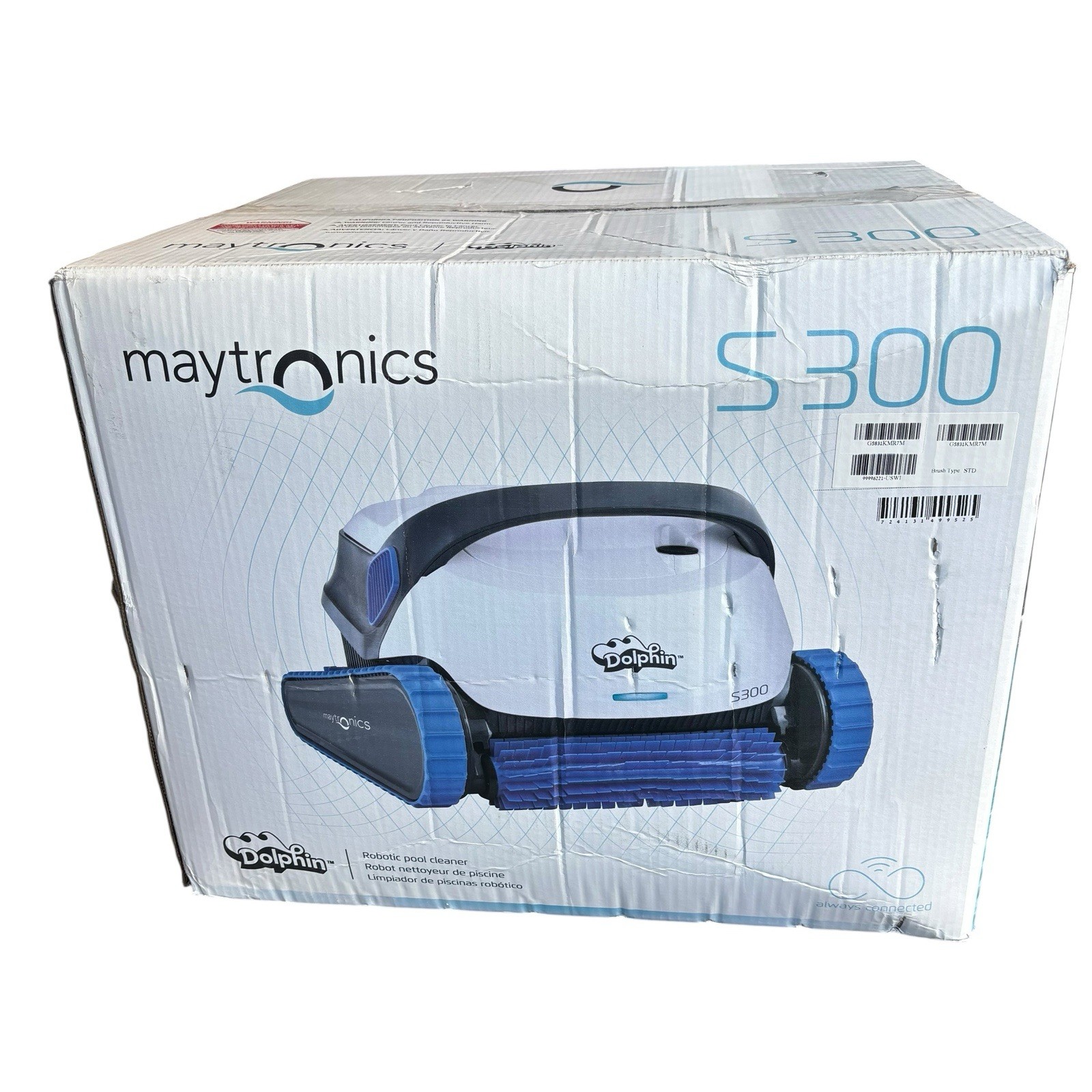Brand New Maytronics Dolphin S300 Robotic Pool Cleaner w/ Caddy & Wi-Fi