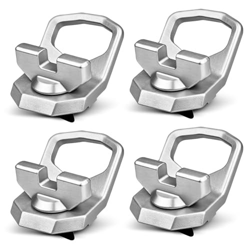 Set of 4 Lock & Ride Max D-Rings – Silver Polaris Xpedition – Fits 2024-2025