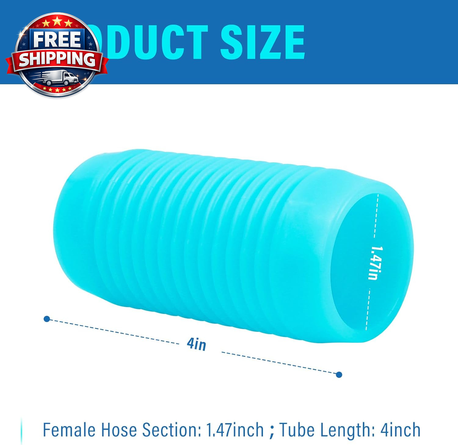 K21241B Female/Female Hose Section Replacement for Pentair Kreepy Krauly Automat