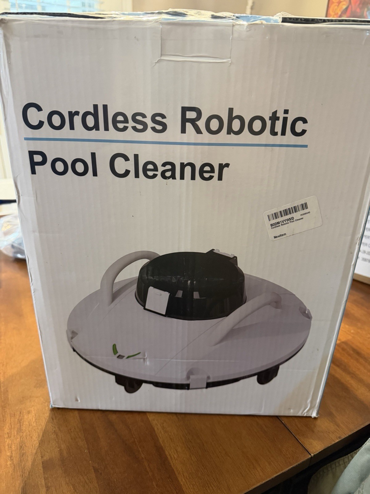 Cordless Robotic Pool Cleaner Dual Motor 110 Min 120 CFT/hr Above-Ground