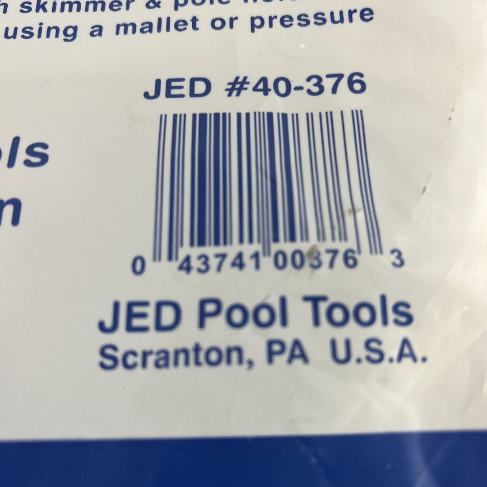 NEW JED 2 Foot Pool and Spa Skimmer JED #40-376 Pool Maintenance Accessory White