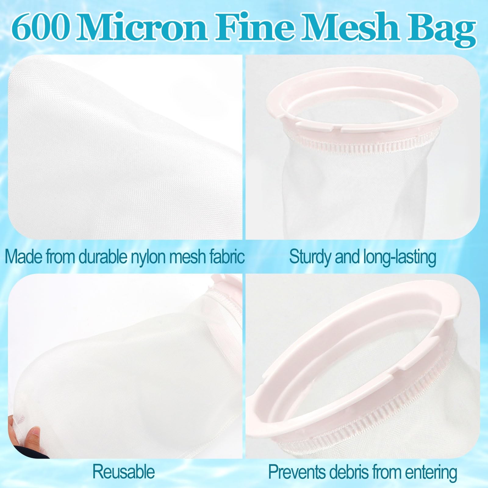 004152451700 Debris Canister Fine Mesh Bag 600 Micron for Paramount Pool Debr…