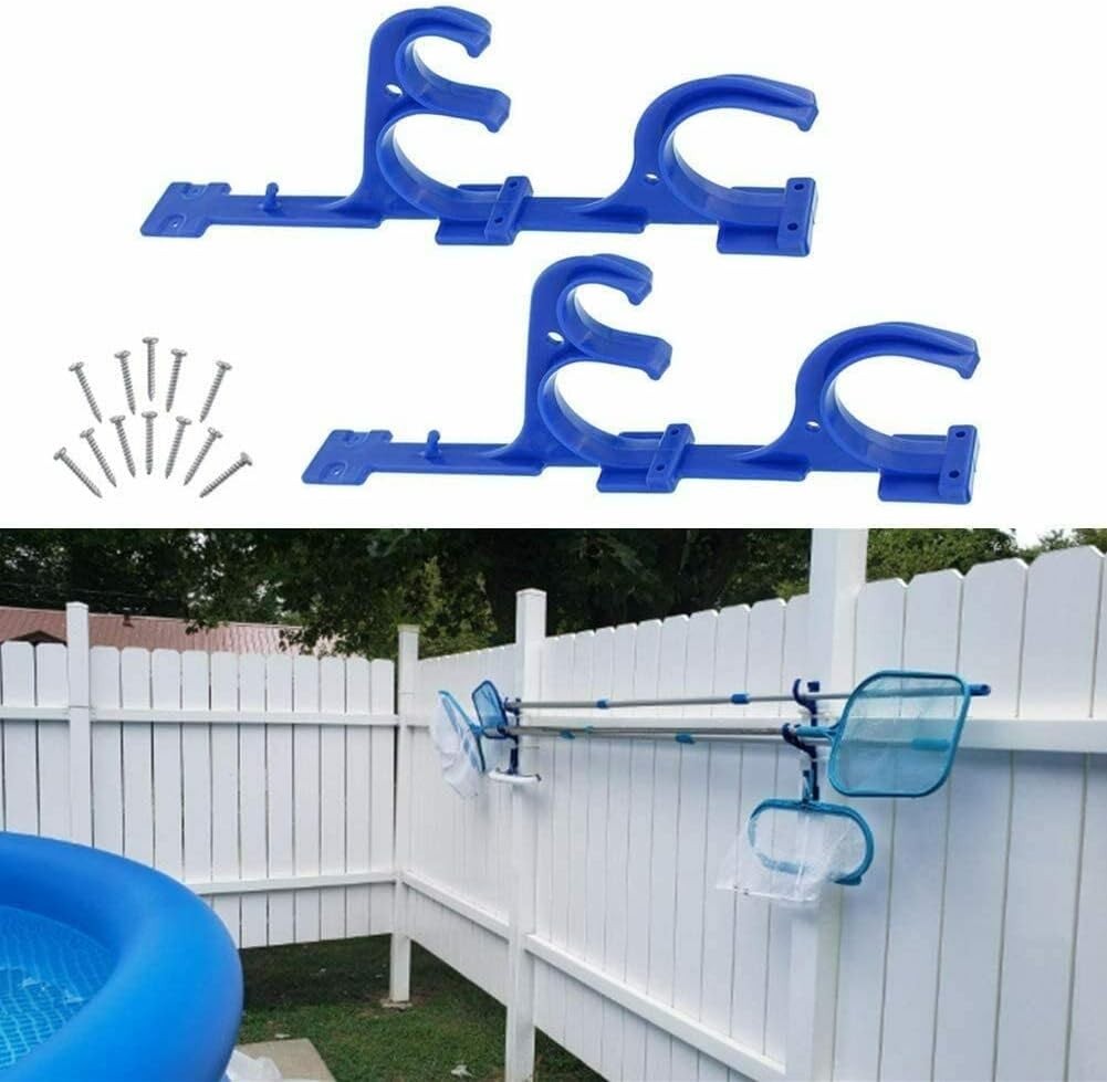 Wall-Mounted Rust-Resistant Hanger for Pool & Garden Tools – Easy Installation