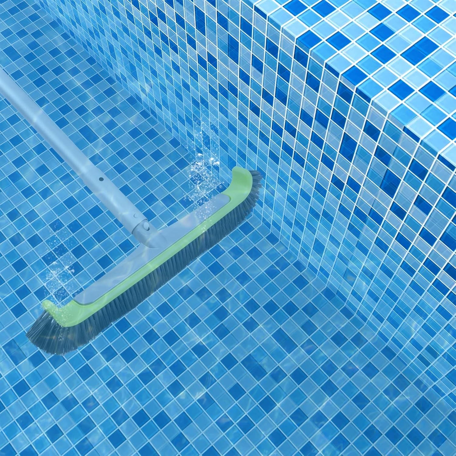 Pool Wall Brush Head, Tough Bristle Cleaner for Vinyl Liners