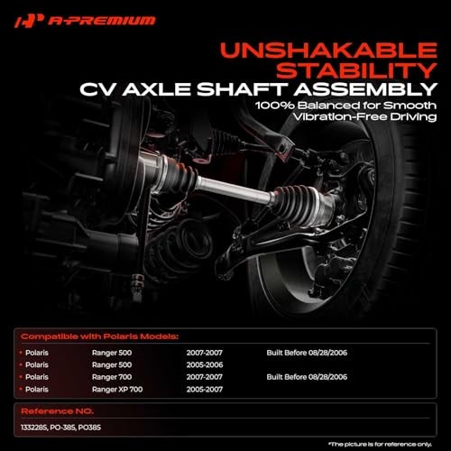 CV Axle Shaft Assembly Compatible with Polaris Ranger 500 Rear Passenger Side