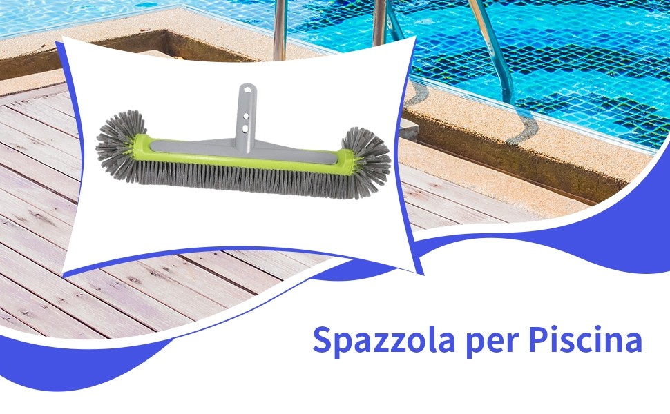 Replacement 45cm Pool Brush Easily Install Sturdy for
