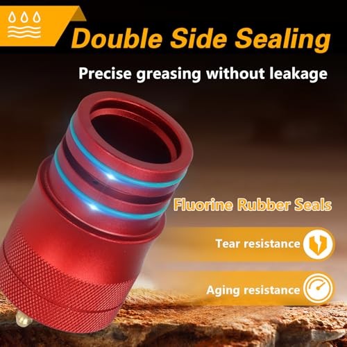 Upgraded 40mm & 44mm Wheel Bearing Greaser Tool with Storage Tube, UTV Front