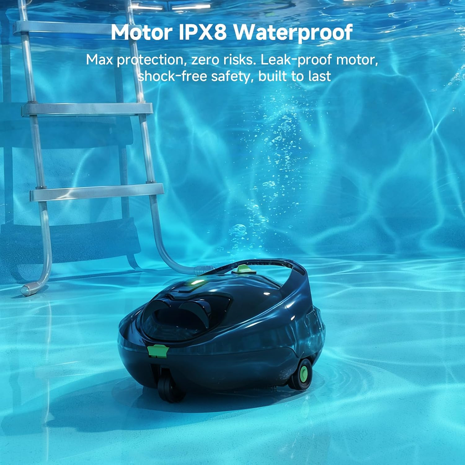 PF1 Cordless Pool Vacuum Cleaner Robot for Daily Pool Maintenance, Floor Only Cl