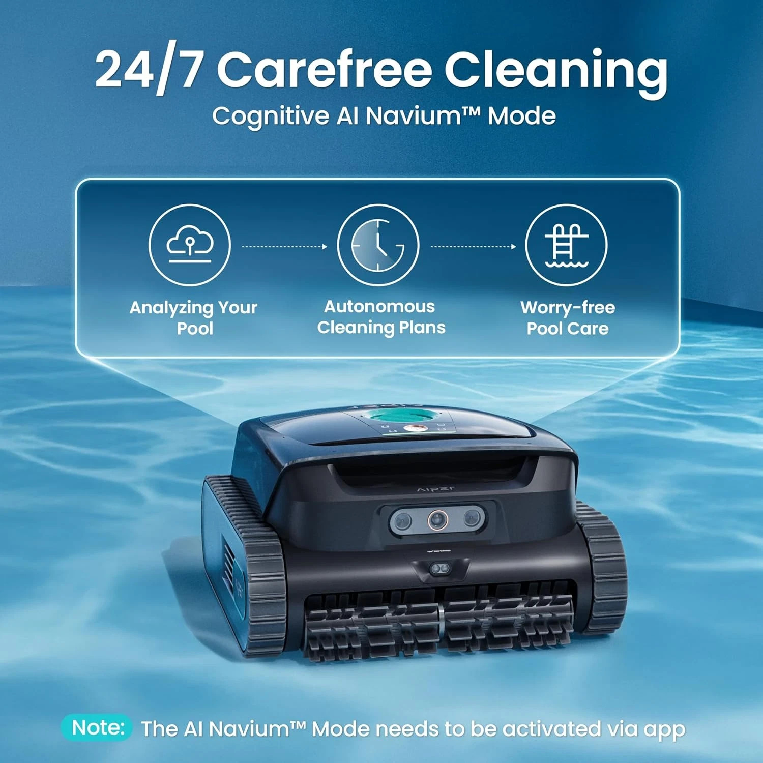 AIPER Scuba V3 AI Vision Cordless Pool Cleaner – 10X Faster & 24/7 Cleaning