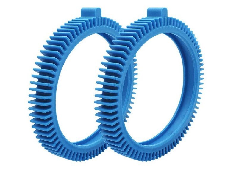 Pool blue front tires with hump Cleaner parts 2X/4X pressure wheels 2pcs