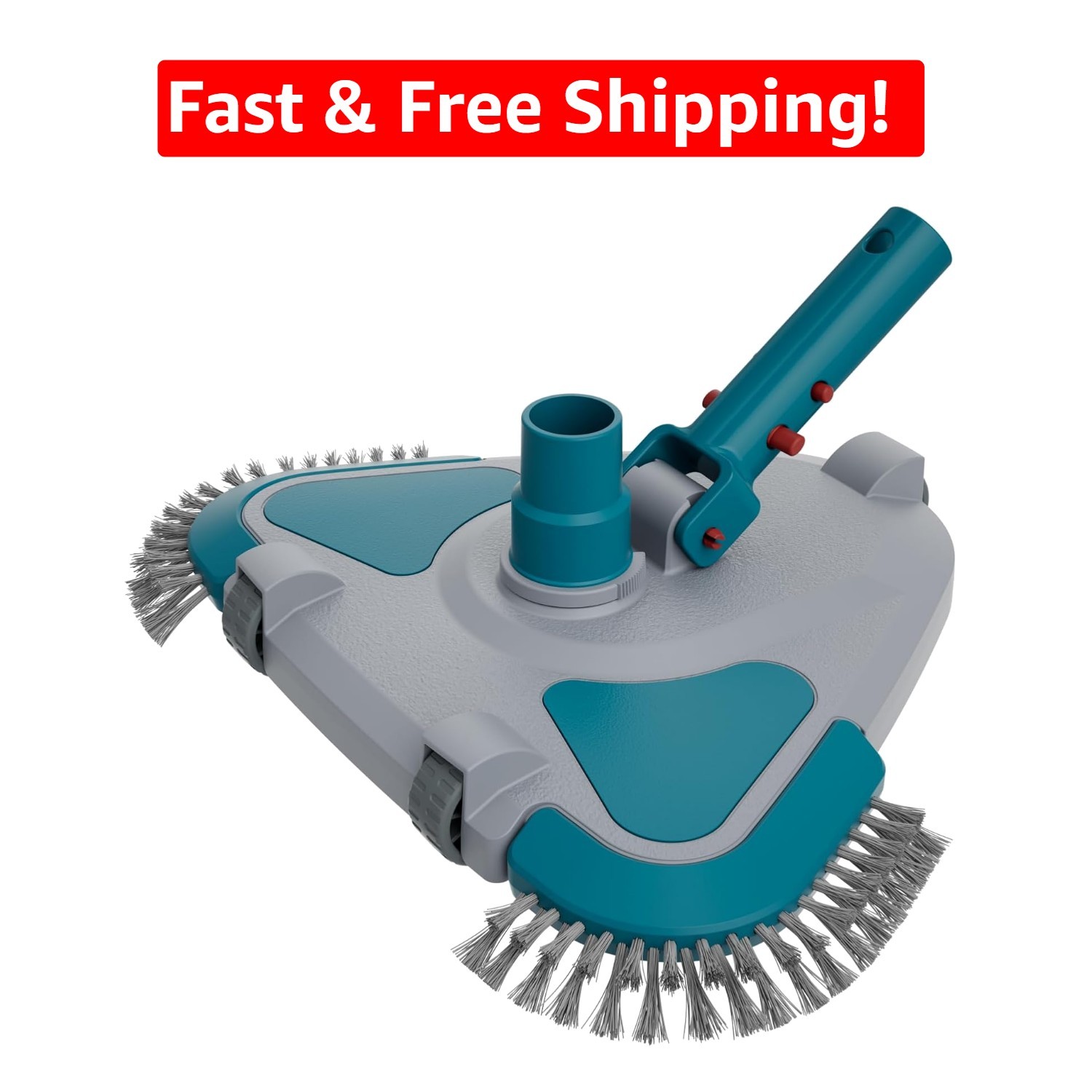 Universal Fit Pool Vacuum Head: Lightweight & Robust for Quick Surface Cleaning