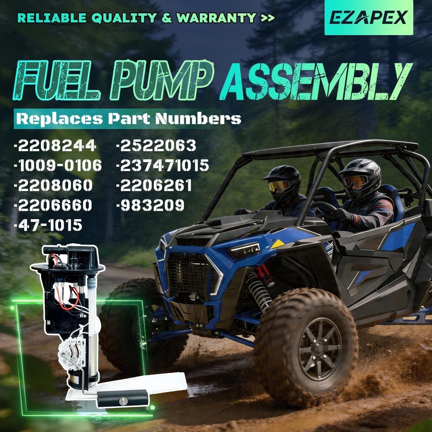 Fuel Pump Assembly 2208060 2206261 Compatible With Polaris RZR XP 1000 EVAP