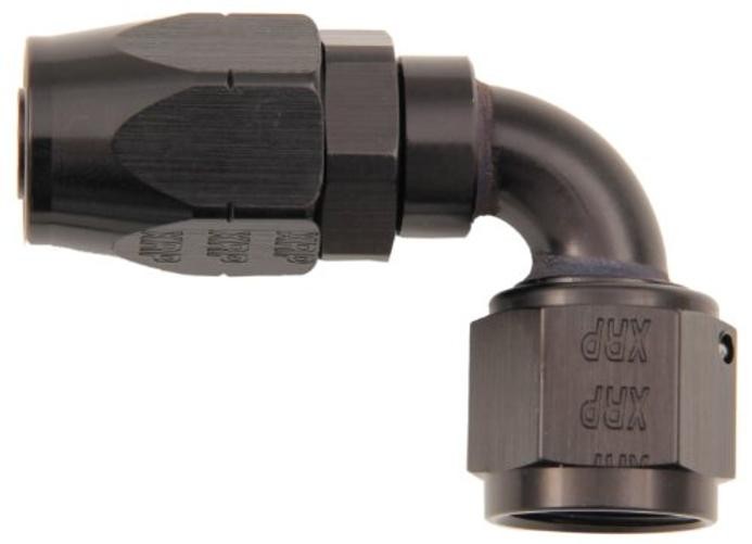 XRP 209010BB Black Size-10 &rsquo;90 Degree&rsquo; Double Swivel Hose End