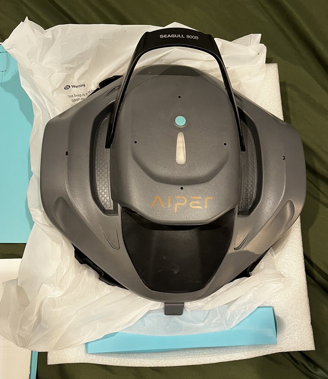 AIPER Seagull 800B Cordless Robotic Pool Cleaner ZT2001 Dark Gray NO CORD
