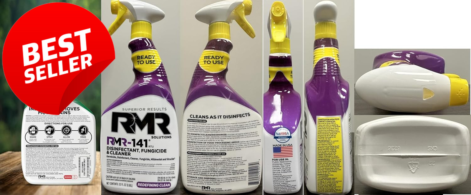 DIY Mold Remover Bundle 2x32oz Mold Killer Stain Cleaner Mildew Spray Kit US