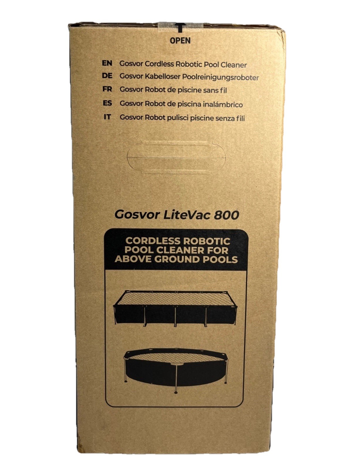 Gosvor LiteVac 800 PRX1S Portable Cordless Robotic Automatic Pool Cleaner