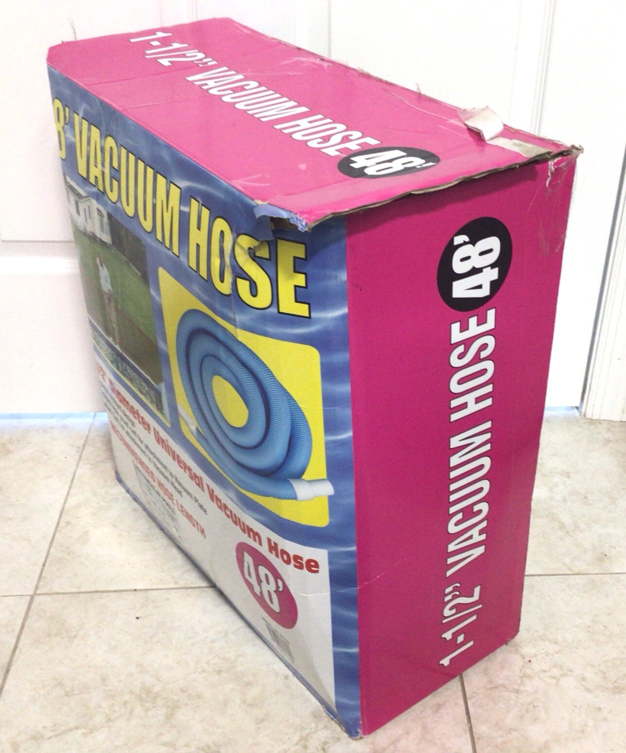 Swimming Pool 1.5” 48’ Vacuum Hose (One. Piece) NIB