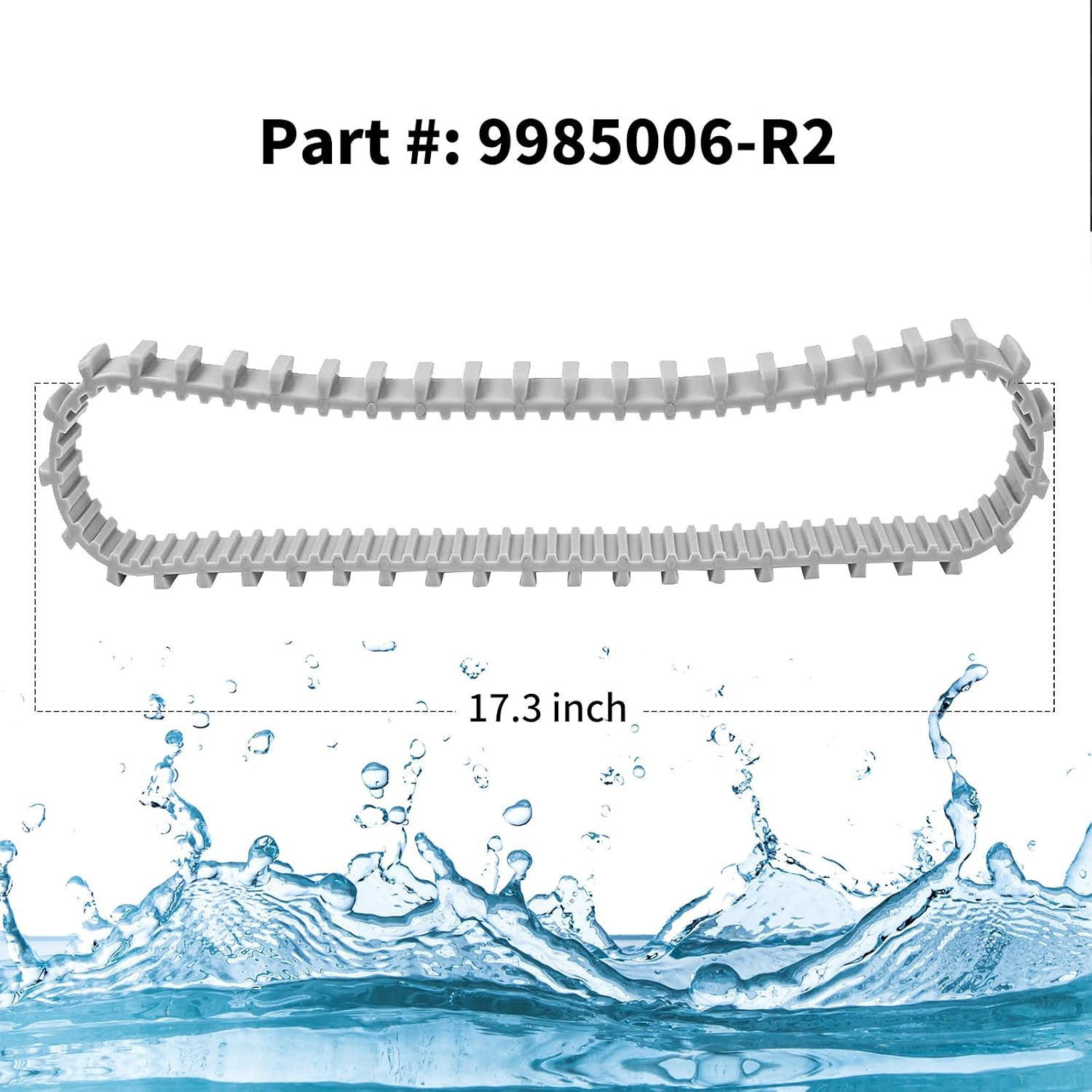Durable Pool Cleaner Timing Track Grey, 9985006-R2, Compatible with Dolphin Naut