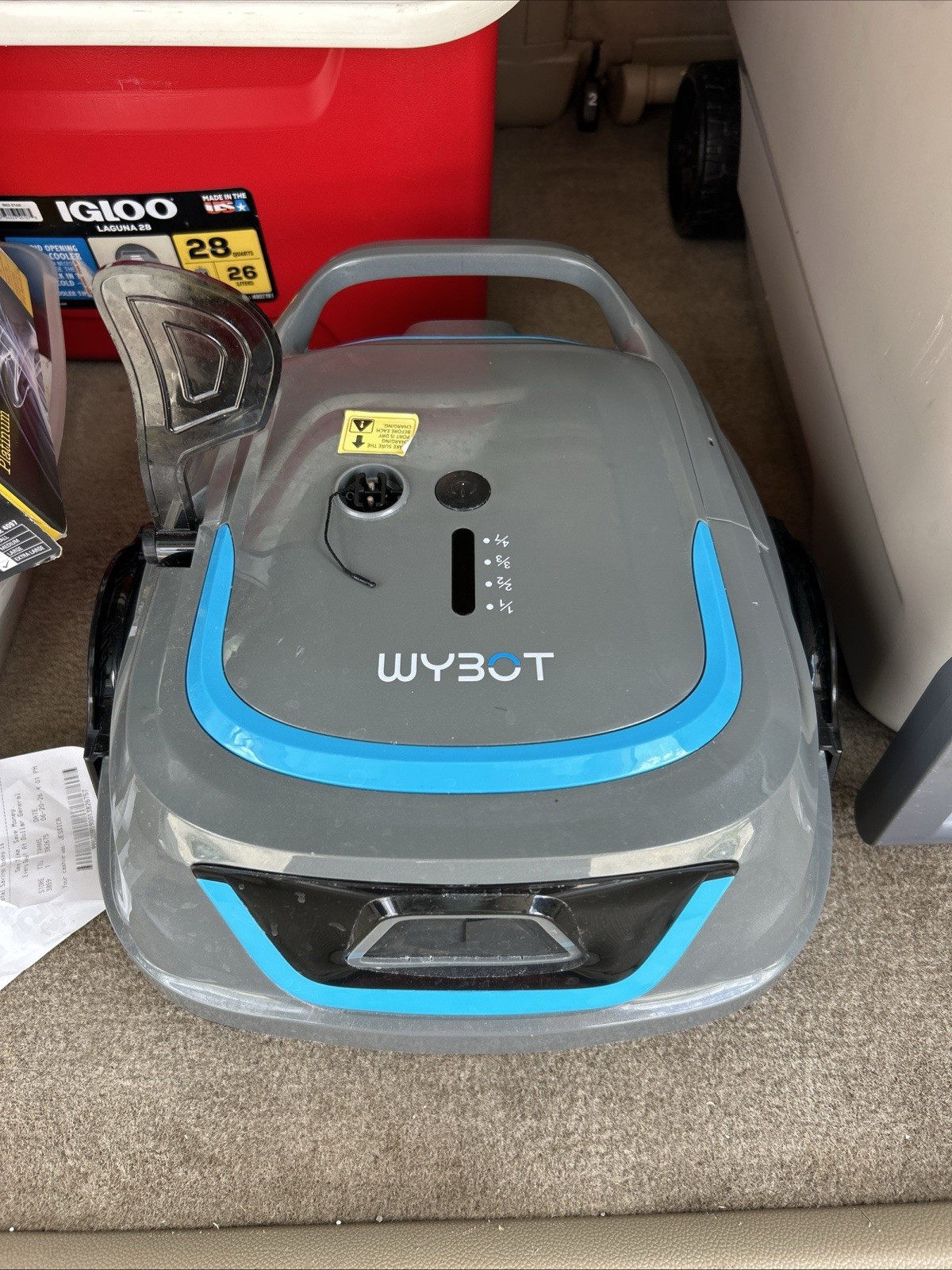 WYBOT A1 Cordless Pool Vacuum with Double Filters, Robotic Pool Cleaner