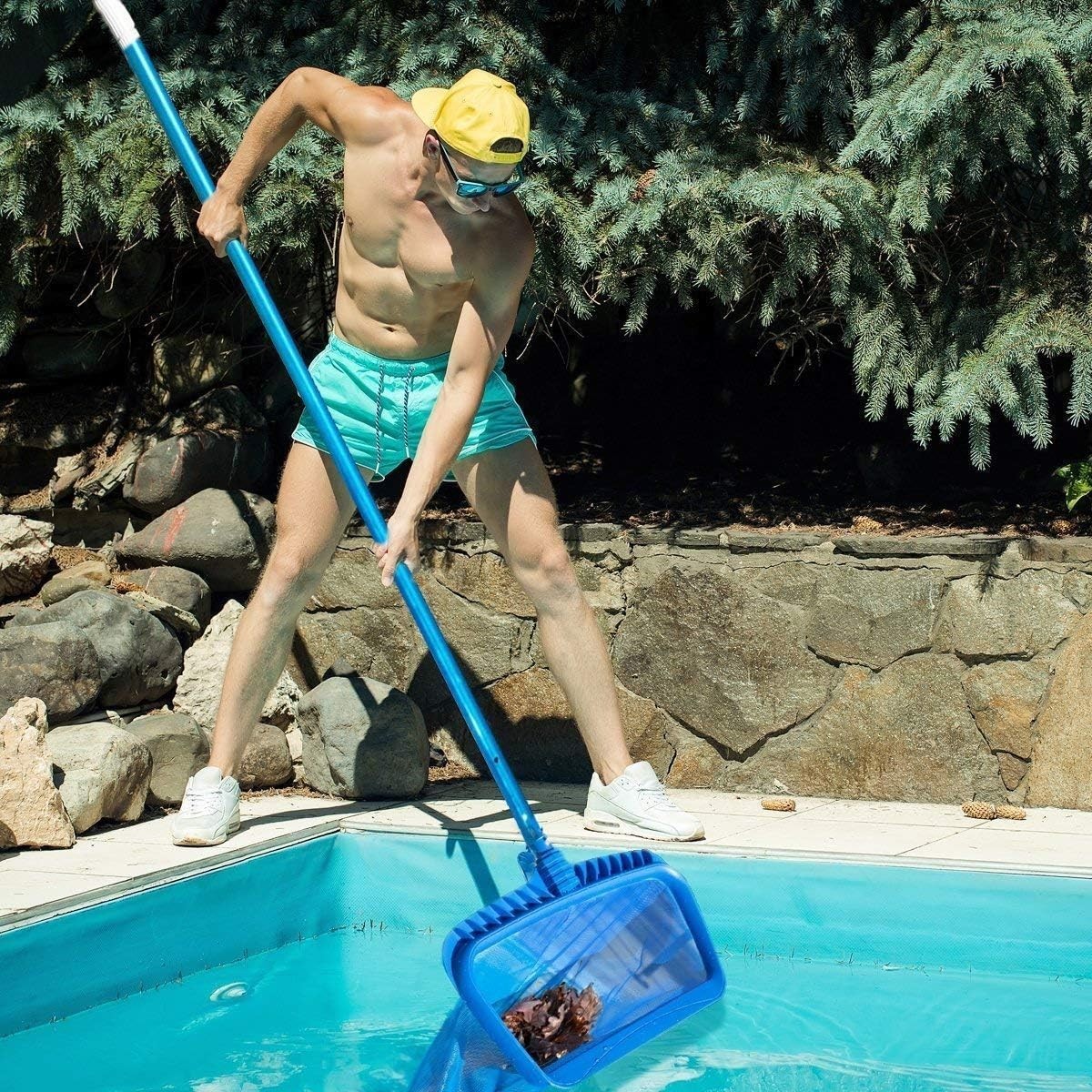 Upgraded Pool Skimmer Net with Reinforced Frame