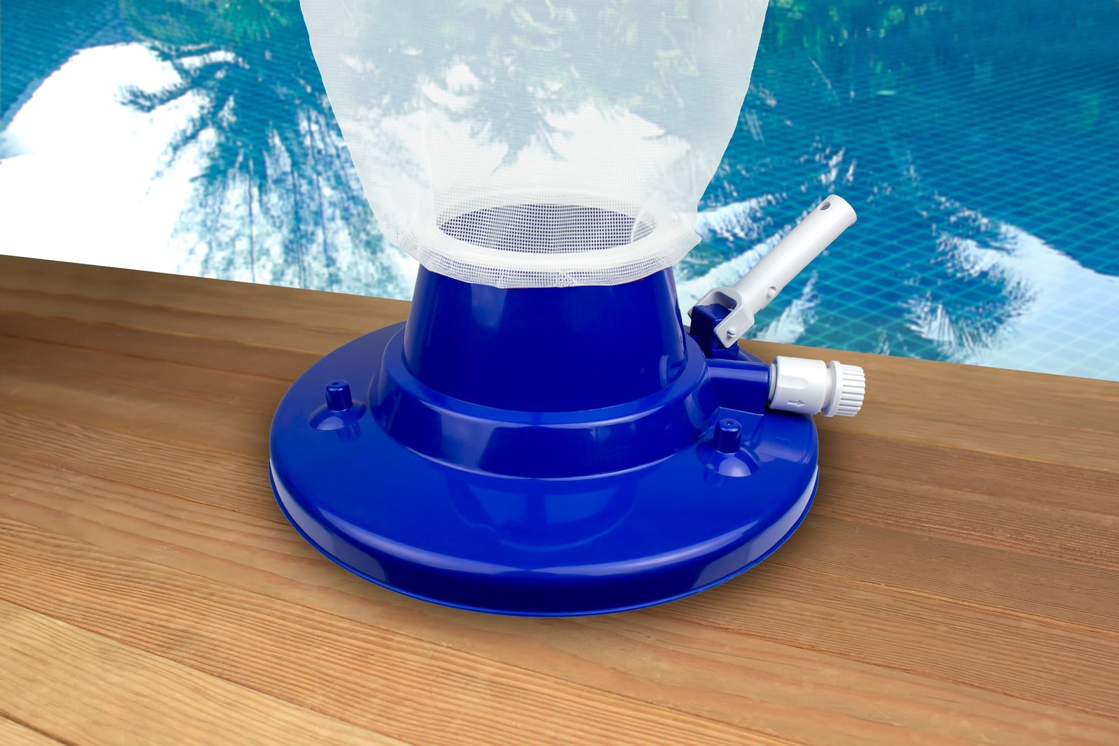 Poolmaven Heavy-Duty Pool Leaf Vacuum Head Garden Hose Powered 15 Cleaner Large