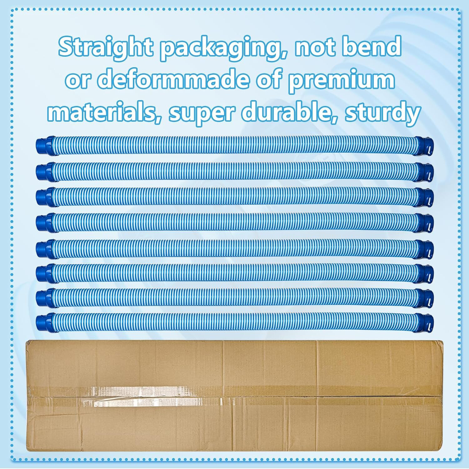 7 Pack 39 Inch Pool Vacuum Hose Twist Lock Hose for Zodiac Baracuda MX6 MX8