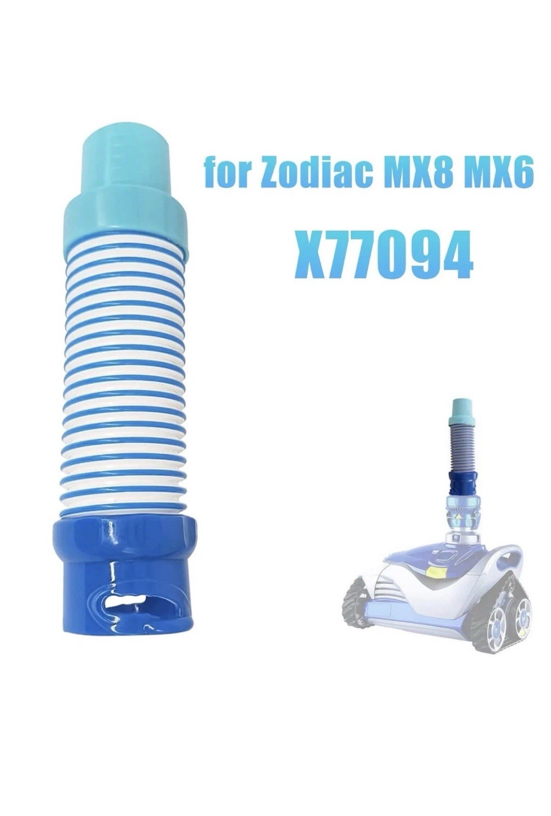 Pool Cleaner Suction Fitting Adapter Hose (X77094) New Fit For Zodiac MX8 Mx6