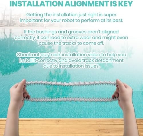 (2 Pack) Replacement Gray Tracks for Maytronics Dolphin Robotic Pool Cleaners wi