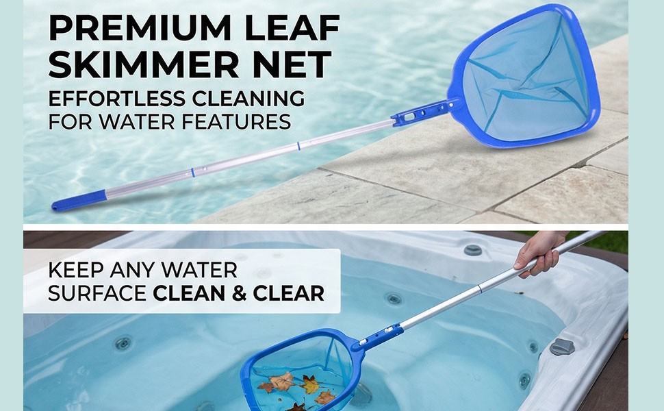 4 Section Pool Skimmer Net Portable For Small Pool Cleaning V1