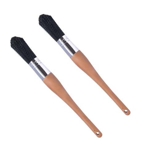 Parts Cleaning Brush Home and Auto Use Parts Cleaner Brush Solvent Balck 2pcs