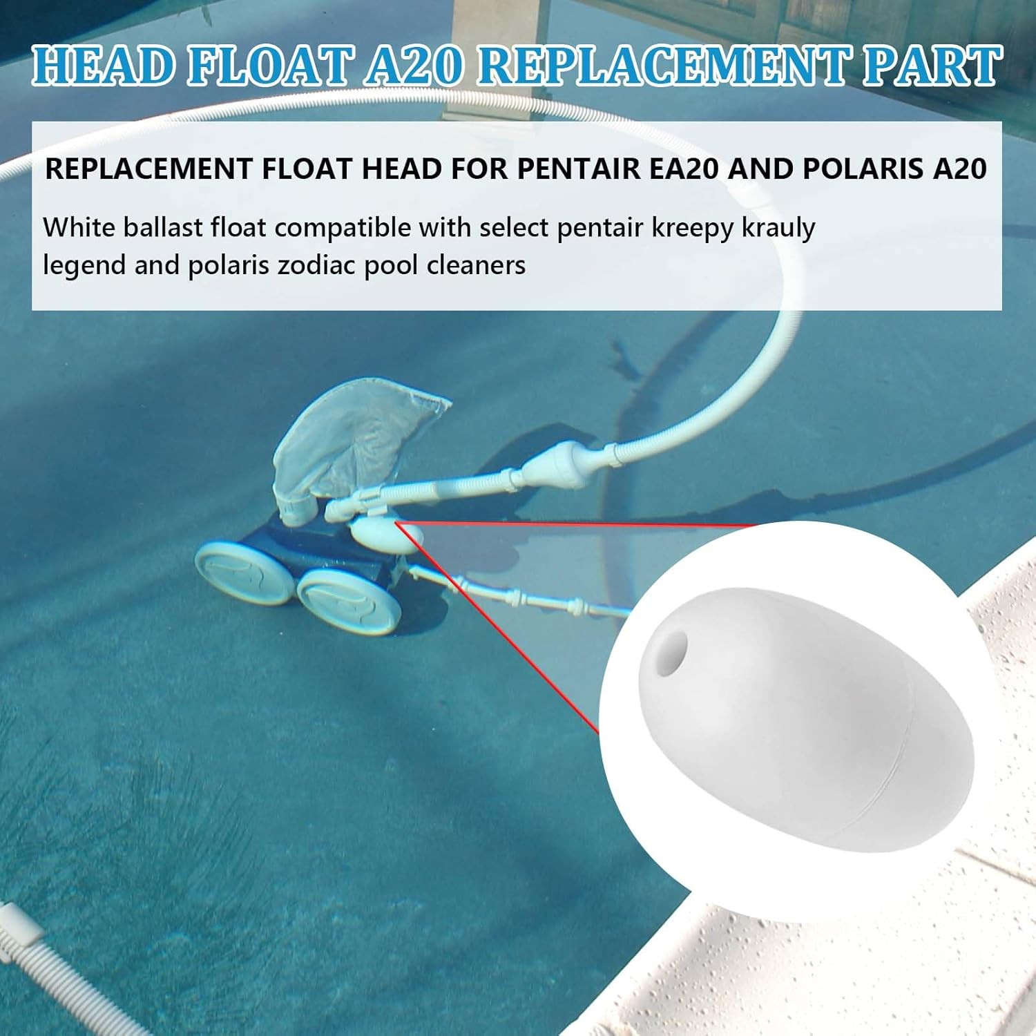 A20 Float Head Replacement for Polaris Zodiac 180/280/360/380 Pool Cleaner Parts