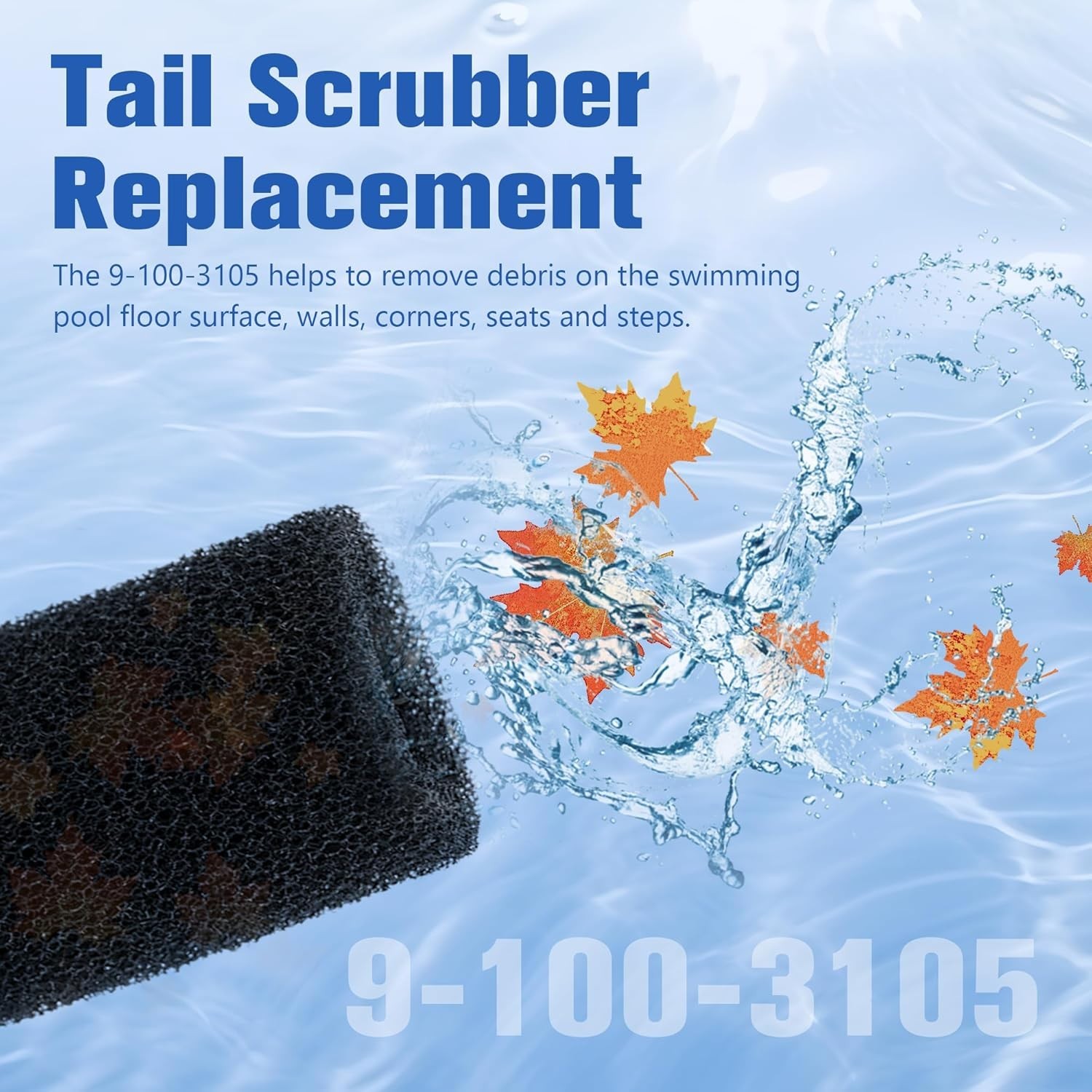 High-Quality Foam Tail Scrubbers for Polaris Pool Cleaners – 10 Pack Replacement