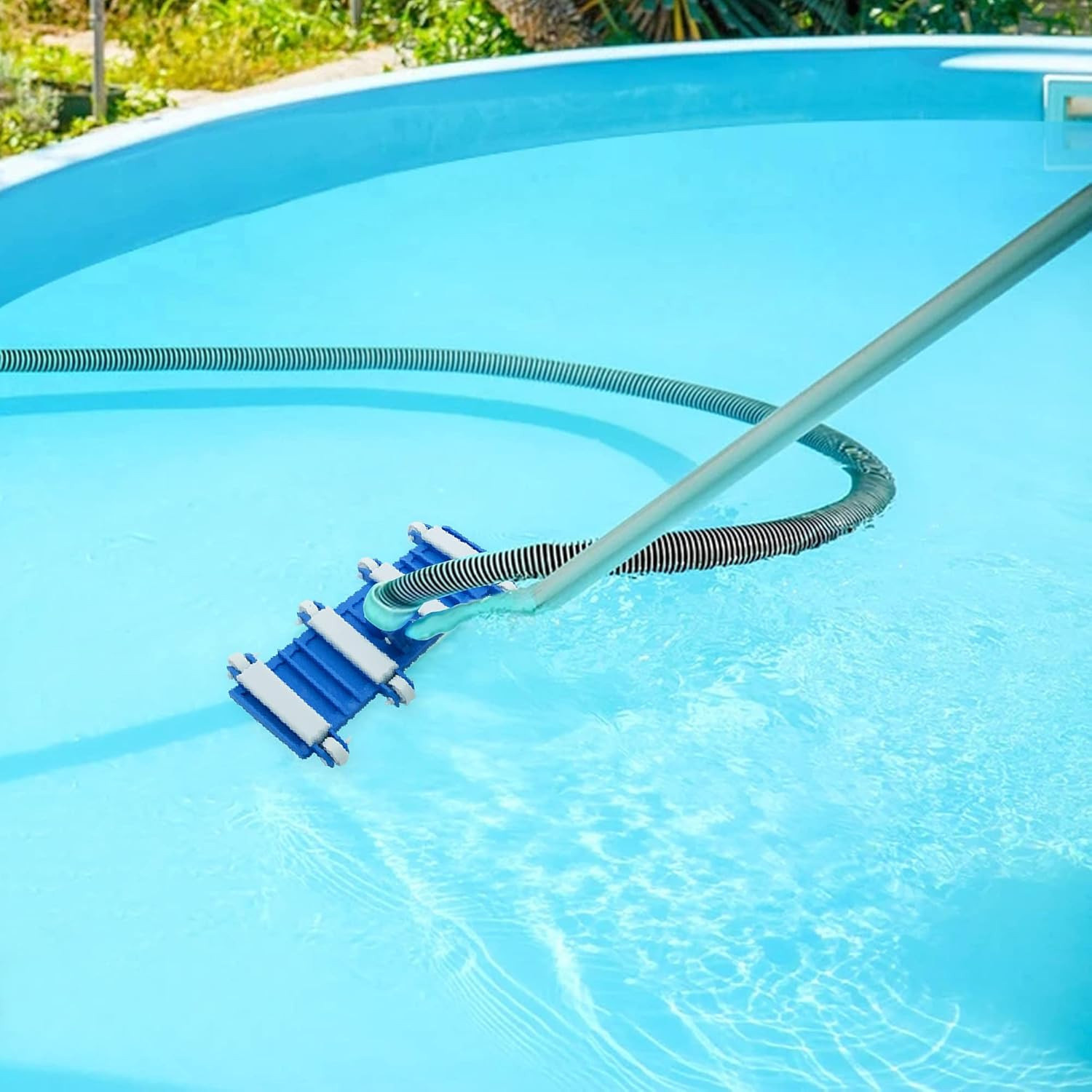 Pool Vacuum Head with Wheels, 14&Prime; Heavy Duty Head, Pool Vacuum Head Suitable for