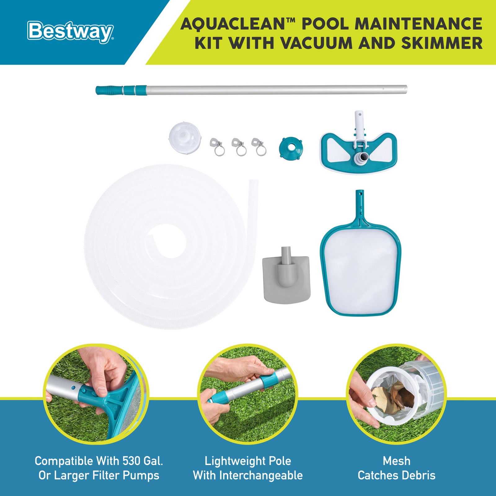 Bestway Above Ground Pool Cleaning & Maintenance Accessories Set Kit | 58234E