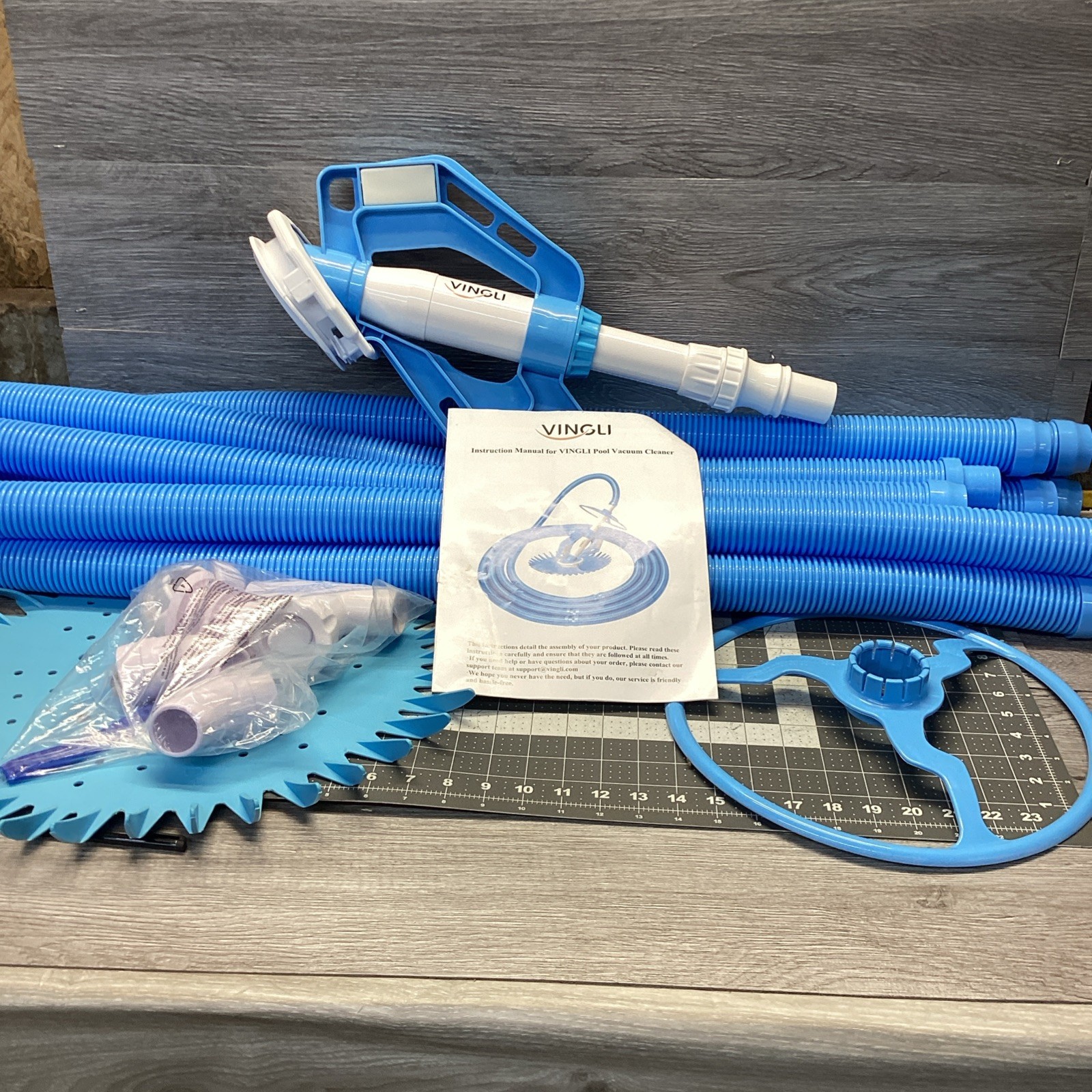Pool Vacuum Cleaner Automatic Sweeper Swimming Pool Creepy Crawler Vacuum 33Ft