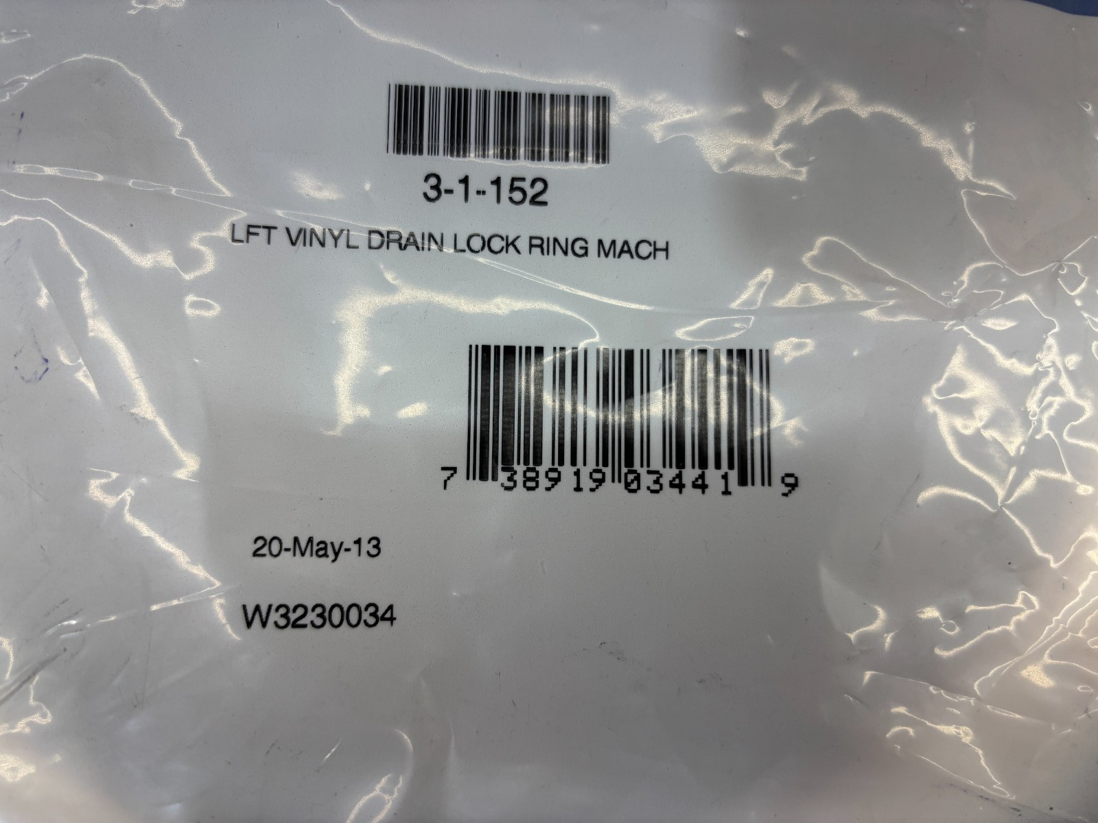 Genuine OEM Polaris 3-1-152 Lock Ring Vinyl Caretaker Leaf-B-Gone Zodiac