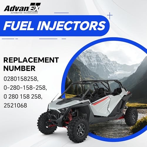 0280158258 2Pcs Fuel Injector Compatible with Polaris ACE 570/900 RZR 4 RZR