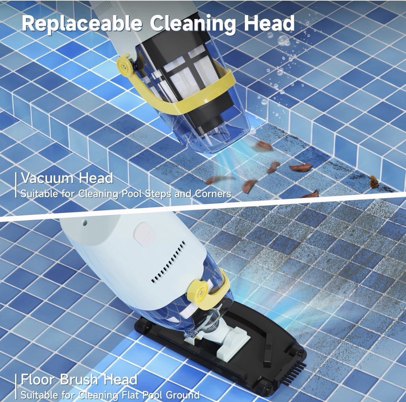 Lydsto S1 Handheld Cordless Pool Vacuum Dual Phase Debris Filter Opened Box